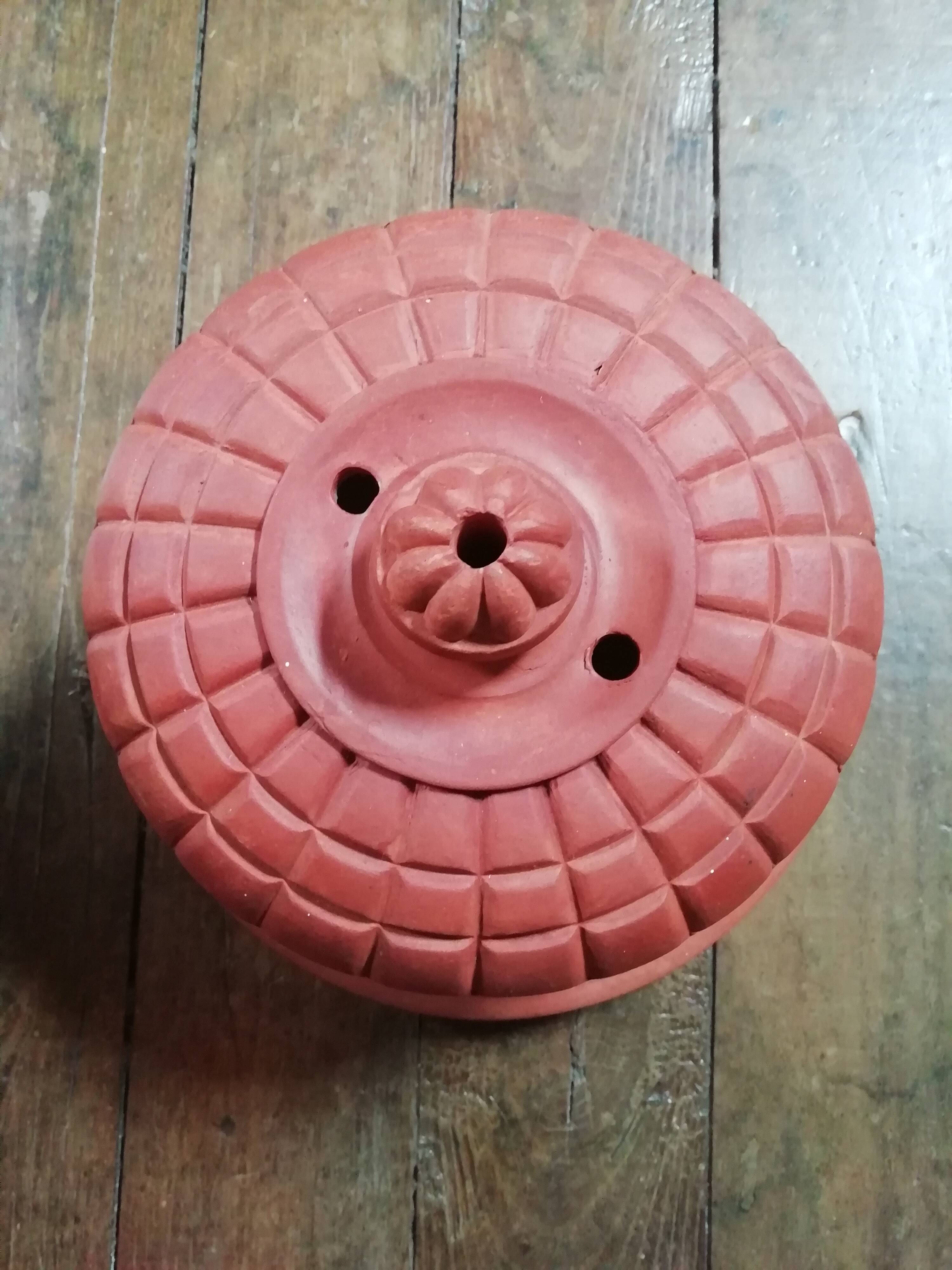 Terracotta butter dish