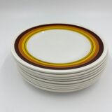 Set of dessert plates moulin des loups