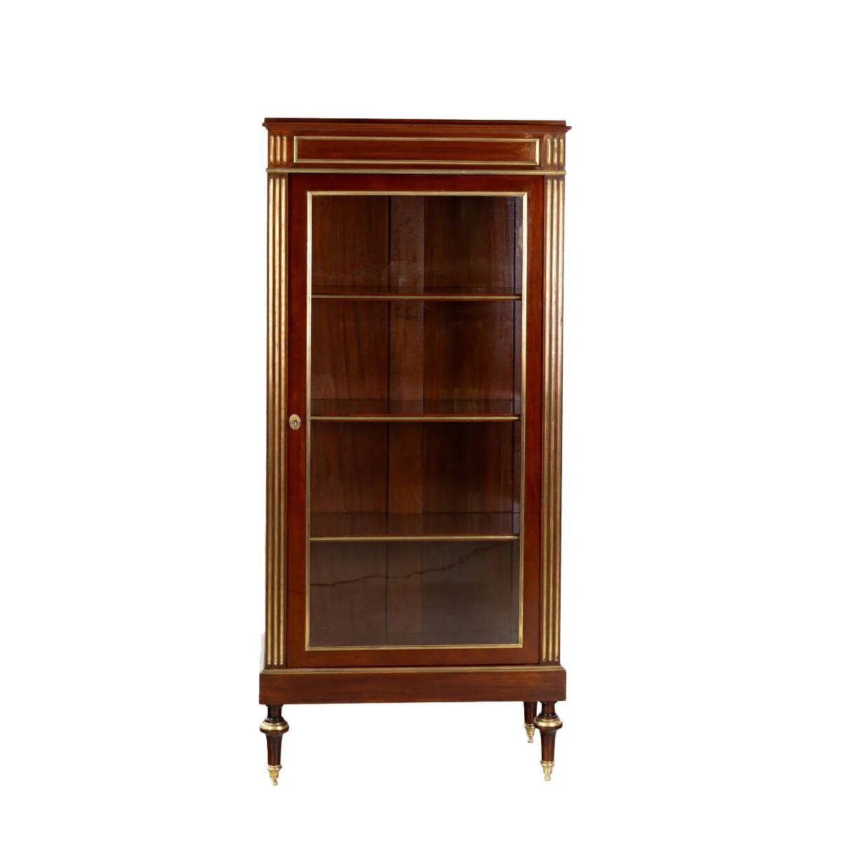 1800s Classicism Narrow Display Cabinet