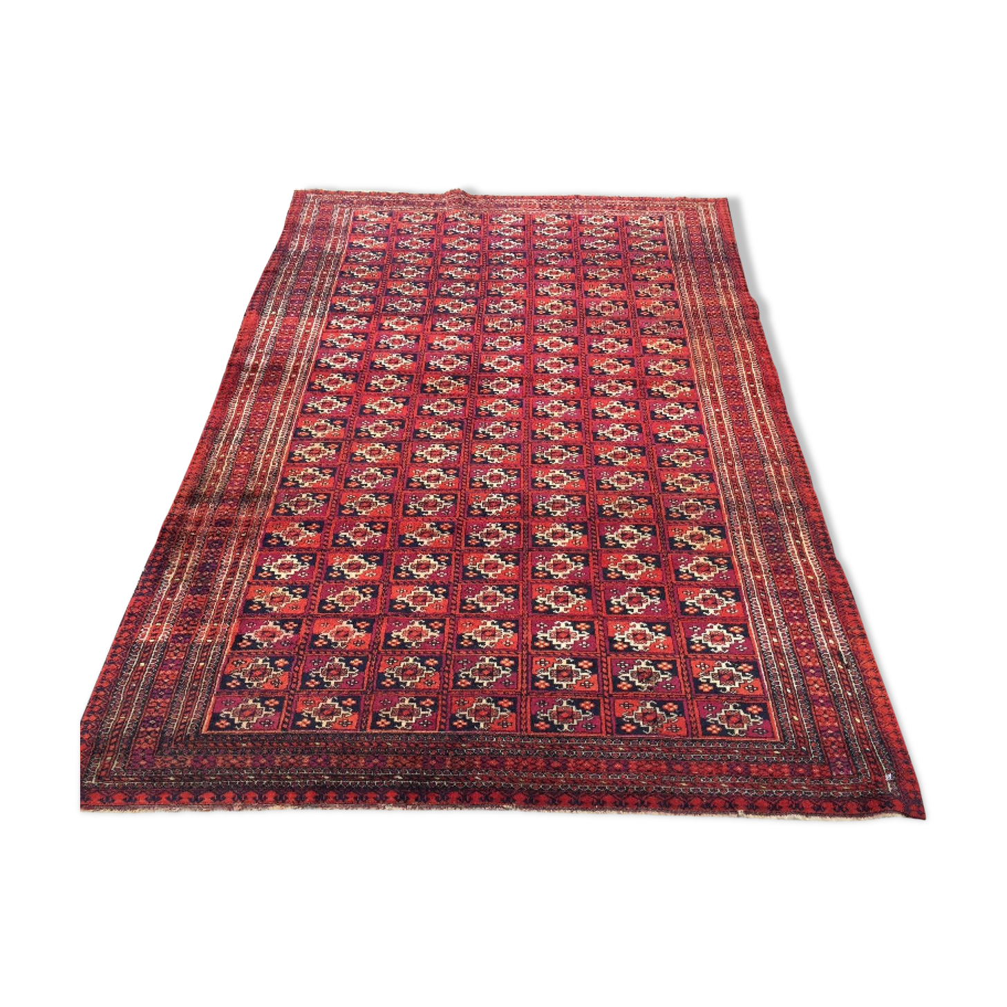Traditional Turkoman Oriental Hand Made Rug 180x122cm boho