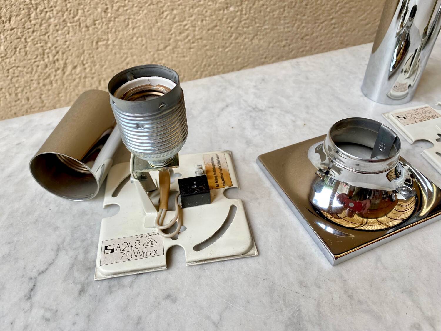 Space age wall lamp Rolf Krüger Staff Leuchten RFA vintage 70 original