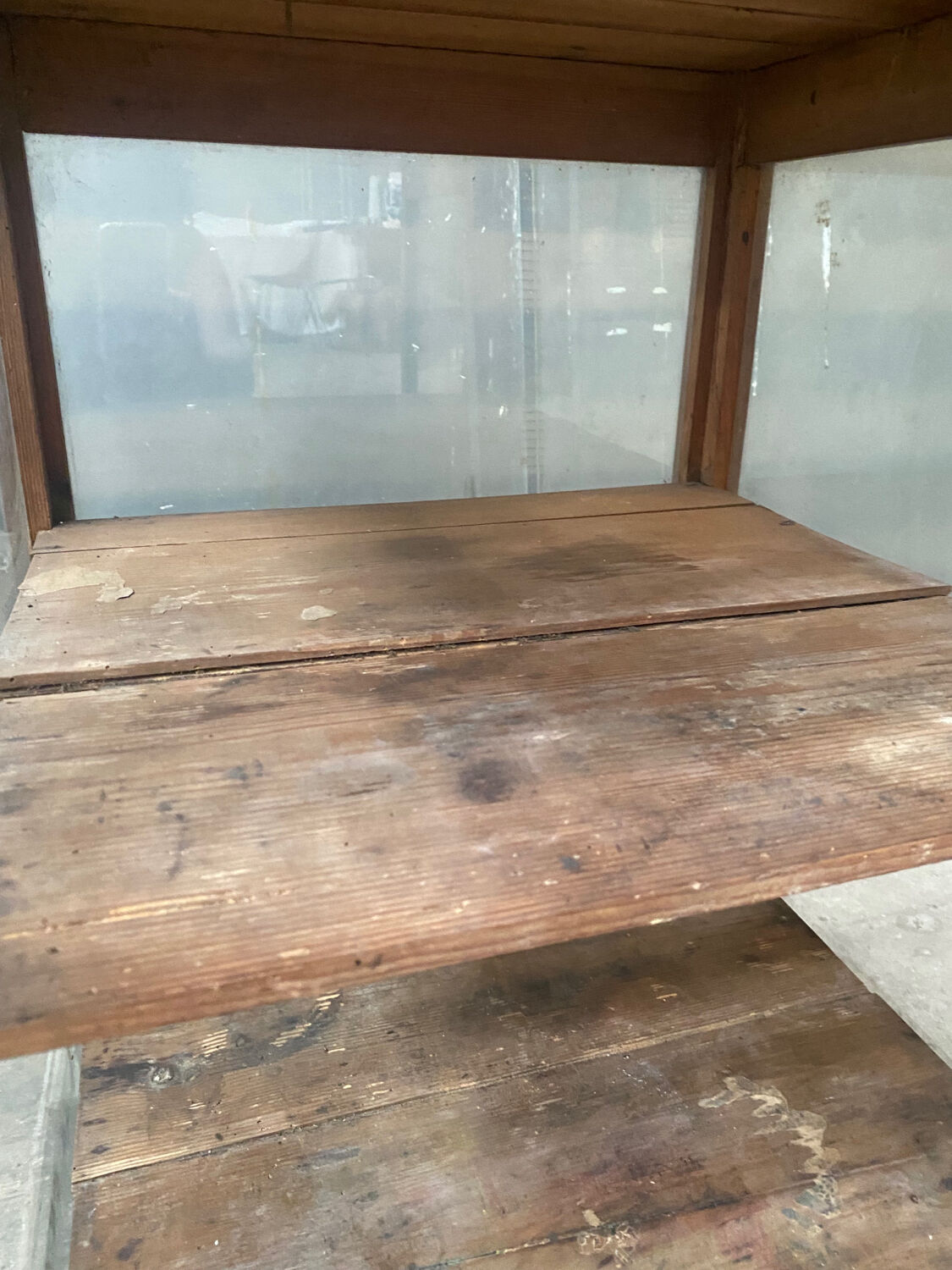 Antique counter display case
