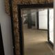 Black and gold mirror - 69 x 79cm