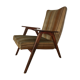 Fauteuil scandinave pieds compas en bois