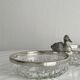 Double cut glass bowl