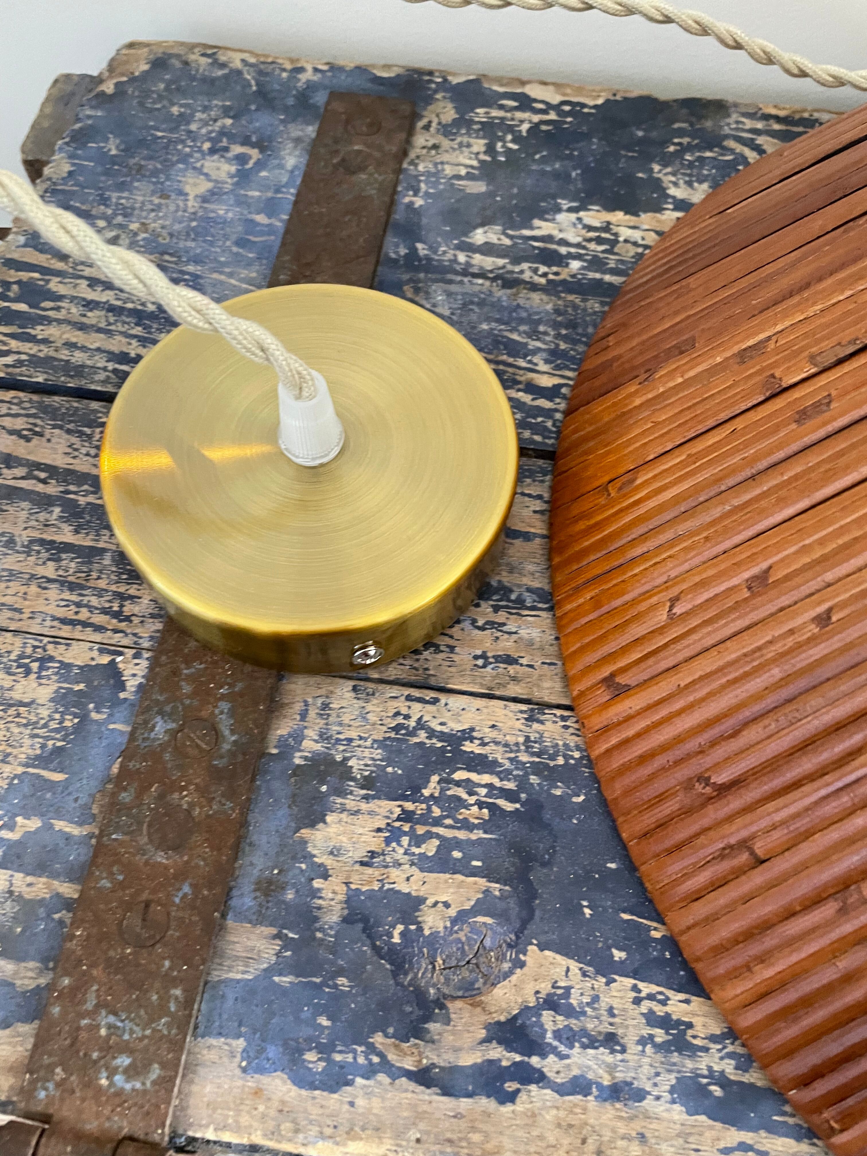 Electrified bamboo rattan suspension