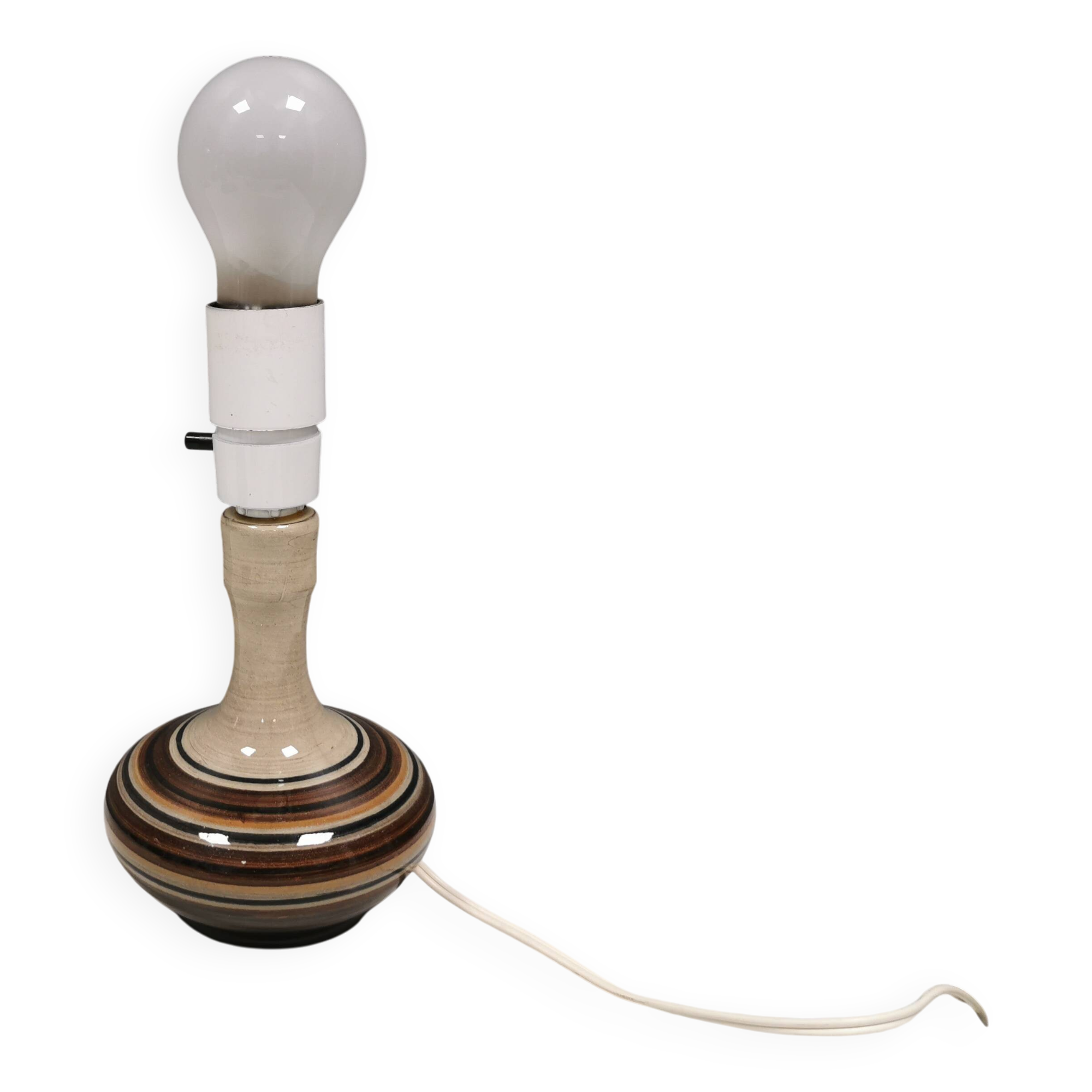 Small ceramic table lamp, Danish from the 1970s-80s.