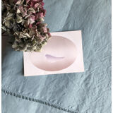Old sheet in pure washed linen tinted in celadon green