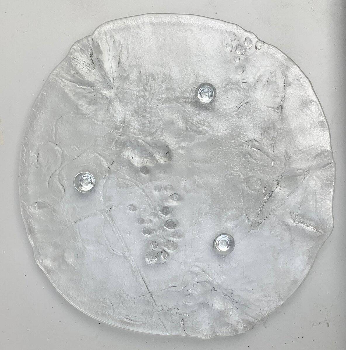 Vintage Swedish cake plate from Kosta Boda, 1970s.