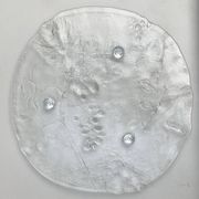 Vintage Swedish cake plate from Kosta Boda, 1970s.