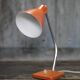 Aluminor table lamp, orange bedside lamp, desk lamp, art lamp