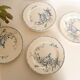 Plate Luneville Marguerite motif