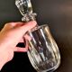 Elegant cut crystal carafe by Baccarat