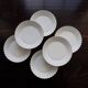 6 vintage white twisted porcelain soup plates from Limoges Haviland