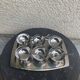Ice set consisting of a tray, 6 ice cream cups and 4 spoons Quist edelstahl 18/8