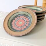 Set of 5 KMK ceramic coasters, West Germany, 1960s