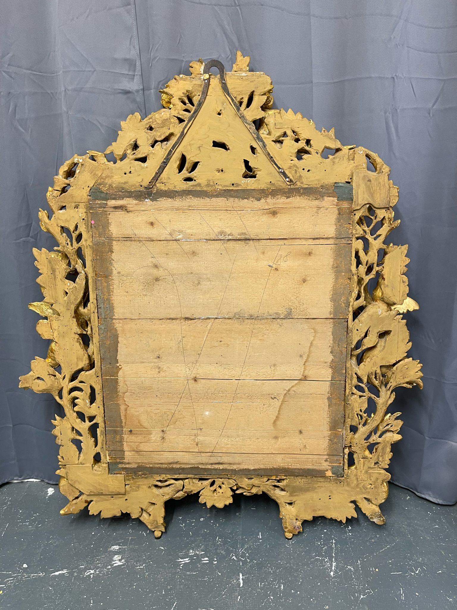 Mirror XVIIIth italian baroque 142x118cm