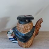Old decorative owl teapot Savant Ceramic