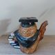 Ancienne théière décorative chouette hibou Savant Céramique