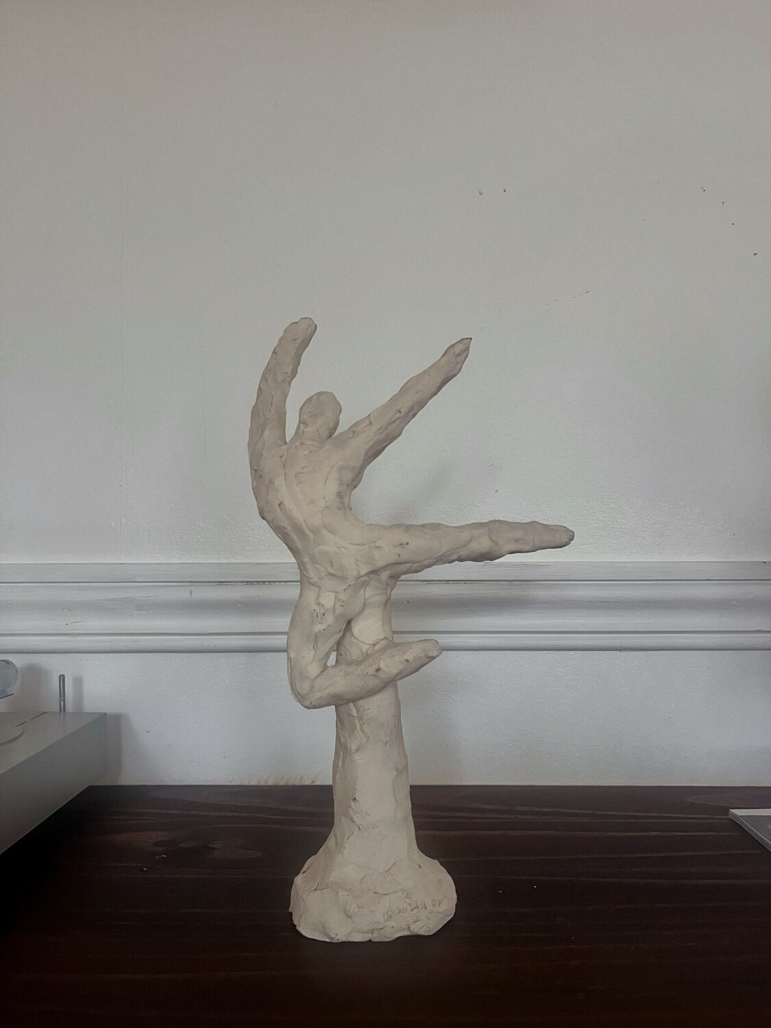 Chamotte terracotta sculpture "Classical Dancer"