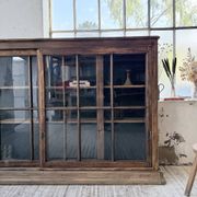 XXL industrial sideboard with glass doors