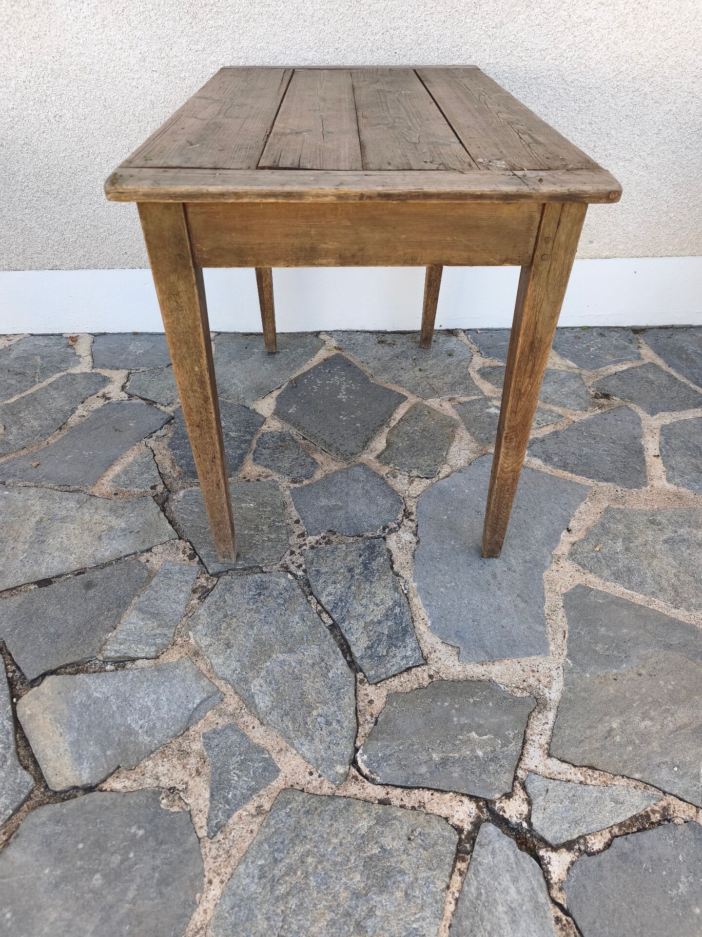 Farm table / small vintage solid wood desk