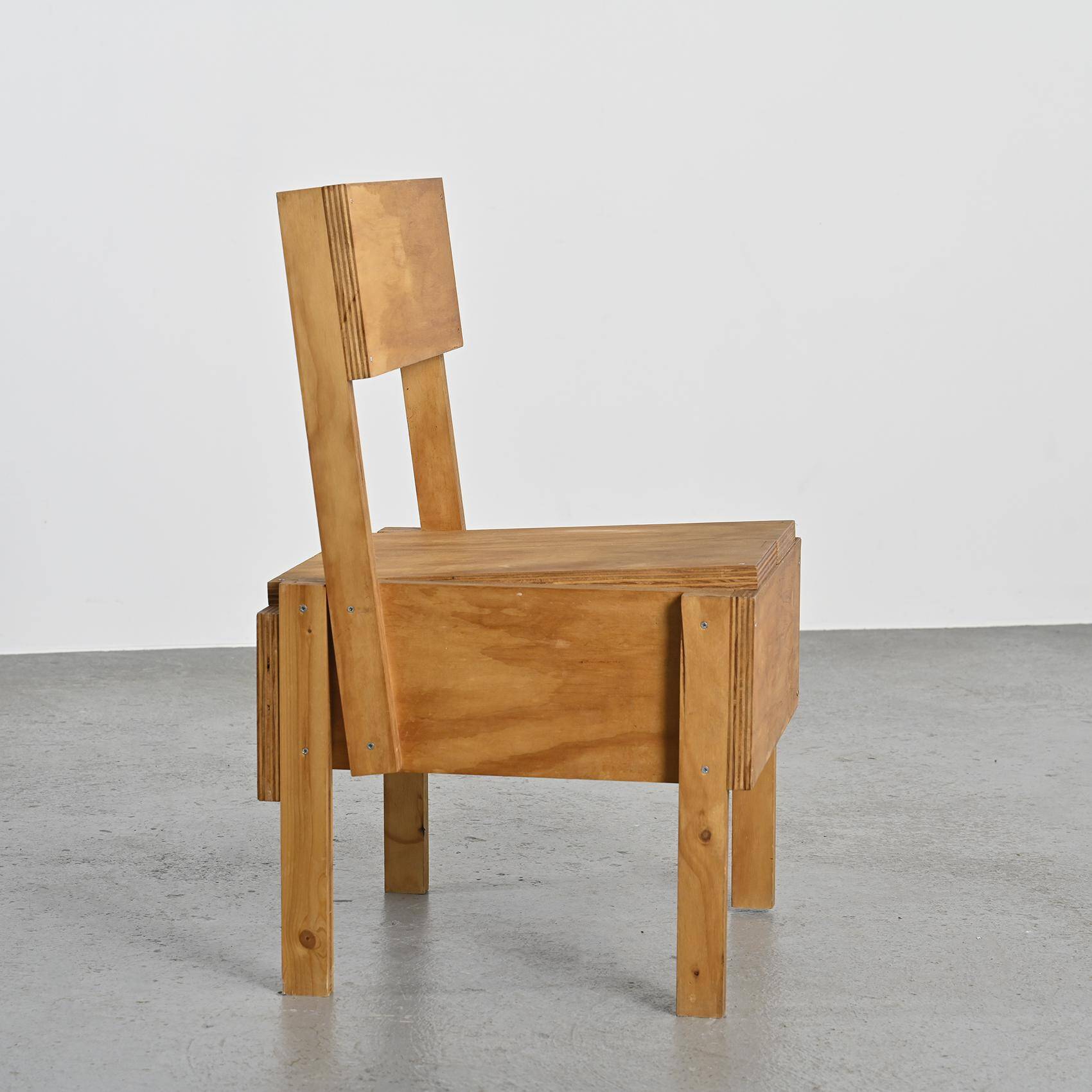 Chair inspired by Autoprogettazione, after Enzo Mari