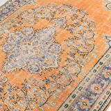 7x10 Vintage Geometric Style Traditional Orientel Carpet, 200x298 Cm