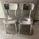 Set of 2 Magis Deja-Vu Dining Chair Polished Aluminium