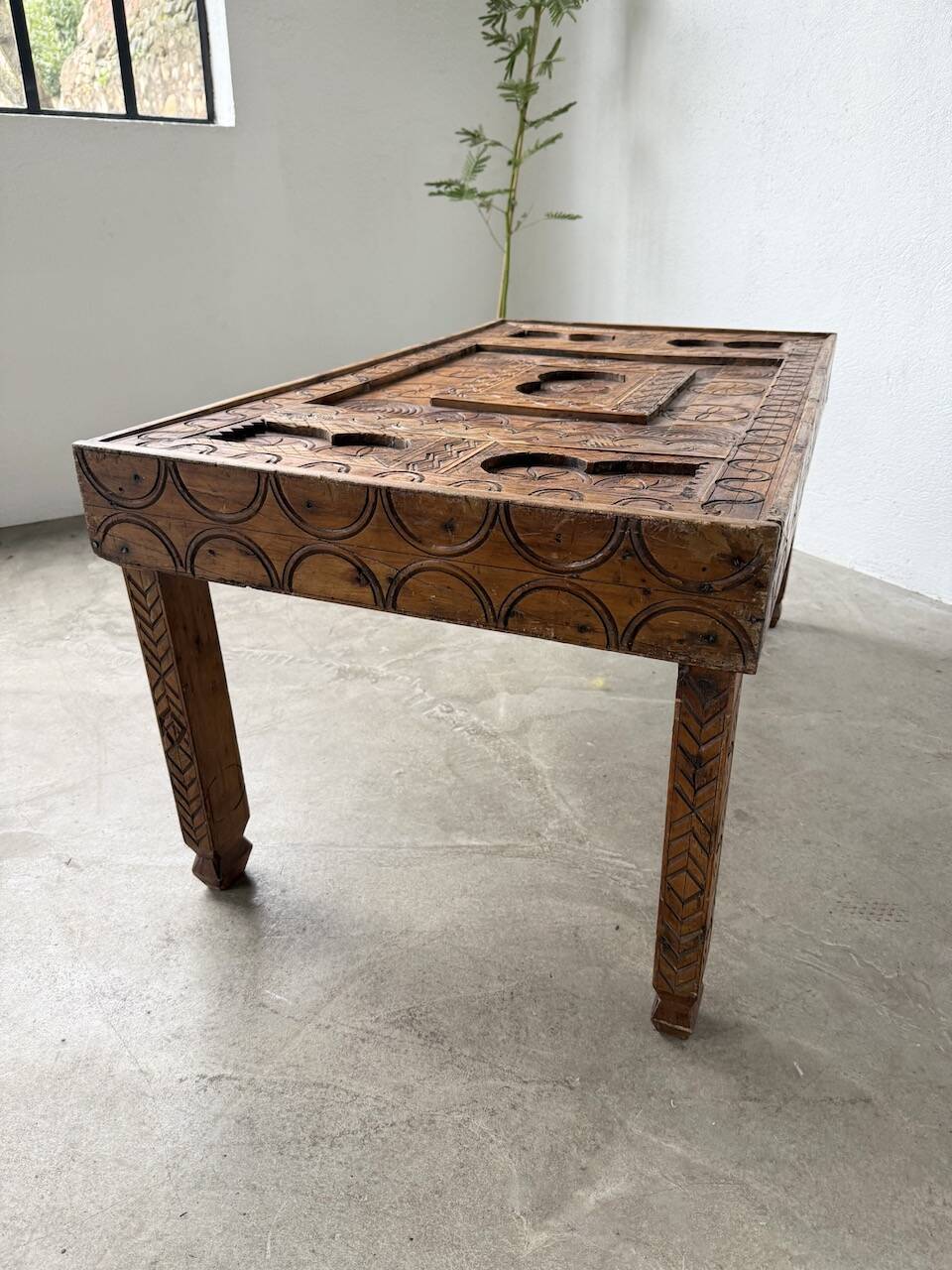 Savoyard folk art coffee table