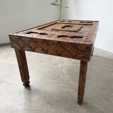 Table basse savoyarde art populaire
