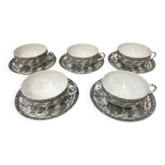 Ancien service a thé café chocolat vintage made in japan 1950 porcelaine fine