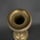Pair of candlesticks gilded bronze chiseled guilloché first part of the nineteenth