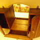 Art Deco extra furniture 1920/1940 to install or fix, wooden, central mirror, 2 doors, 1 drawer