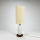 Mid century italian glass and teak floorlamp, 1950s