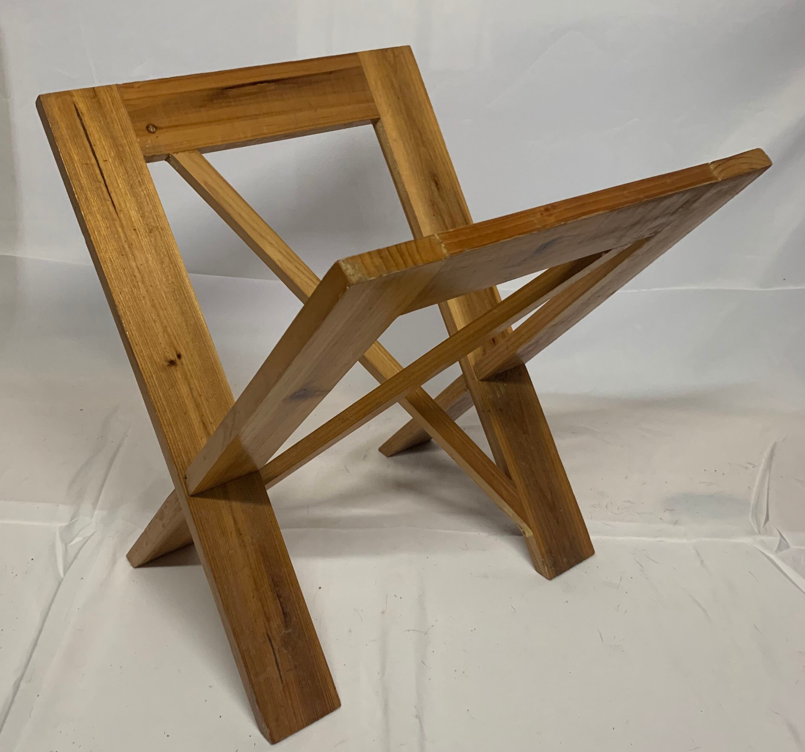 Porte revue en bois seventies