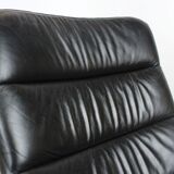 Black leather F141 armchair by Geoffrey Harcourt for Artifort, 1970s