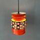 Vintage orange suspension lamp in the Massive Belgium style, Space Age.