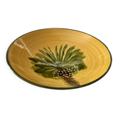 Plat rond palmier poterie Le Photophore