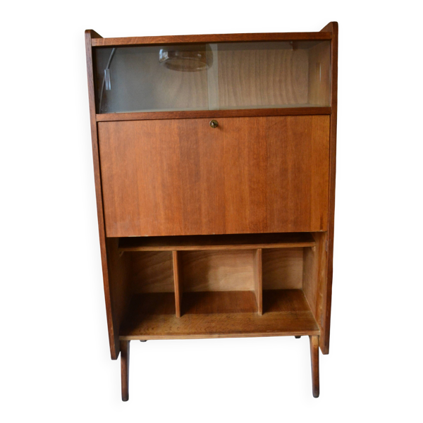 Secrétaire en chêne, années 50-60