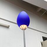 Vintage postmodern floor lamp in Italian glass by Lucente.