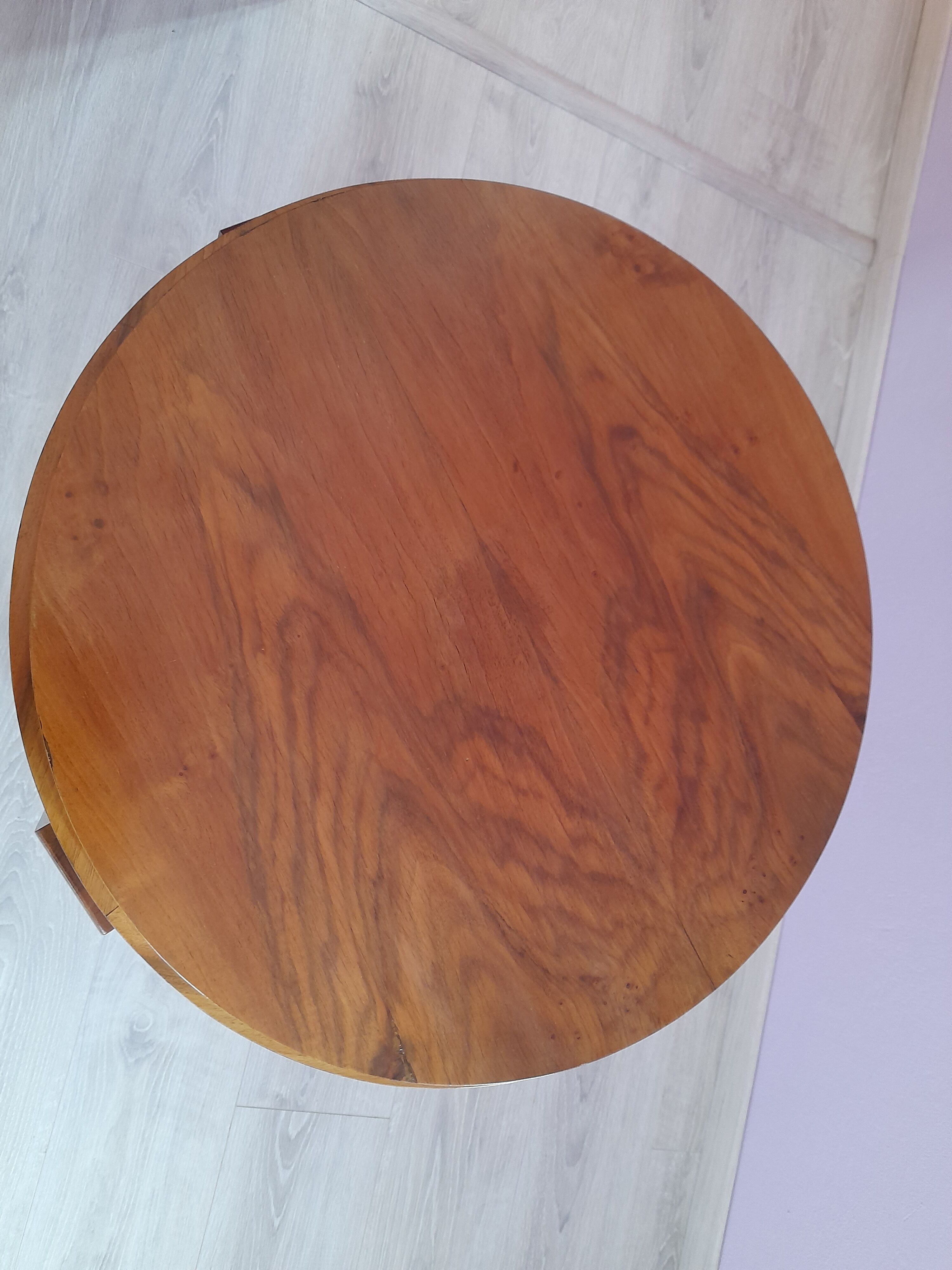 Round art deco coffee table