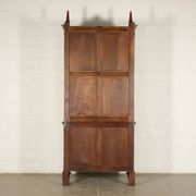 Empire library in mahogany veneer, sessile oak, France, early 19th century.