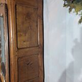 Louis XV period two-part glass sideboard