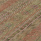 Turkish Anatolian Handmade Vintage Area Kilim Rug 260 cm x 167 cm