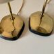 Pair of vintage brass lamps design 60 years