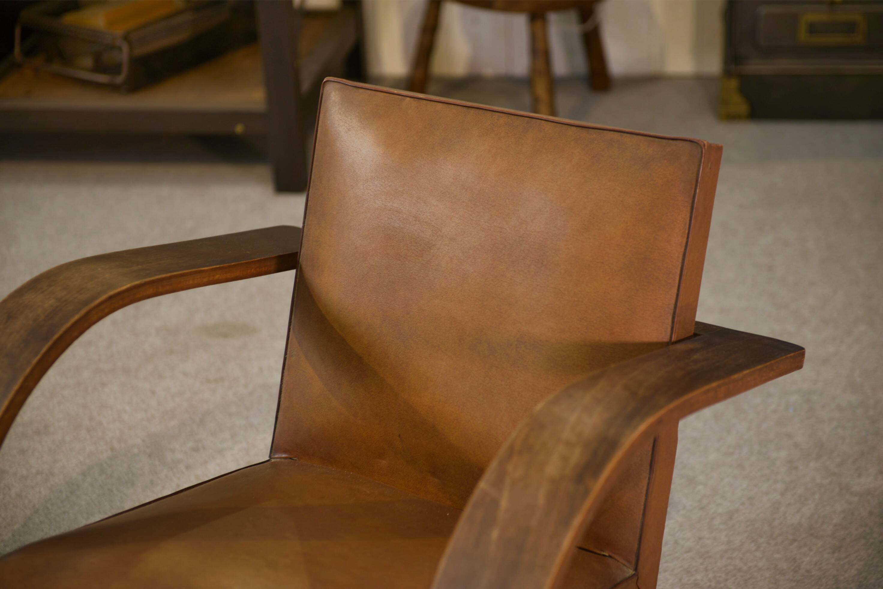 Armchair by Adrien Audoux and Frida Minet for Vibo Vesoul 1950s