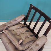 Leather armchair, Danish design, 1960s, manufactured by Genega Møbler