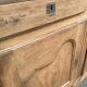 Louis XV buffet renovated in solid oak from the 18th century.