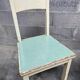 Paire de chaises en bois & formica vintage 1950